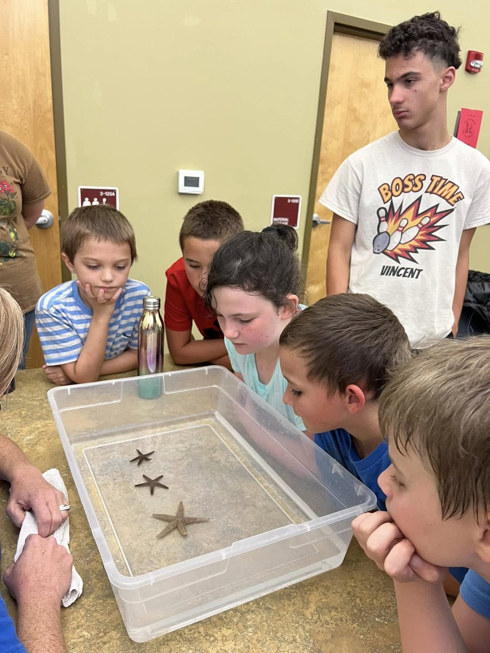 A group of members exploring together